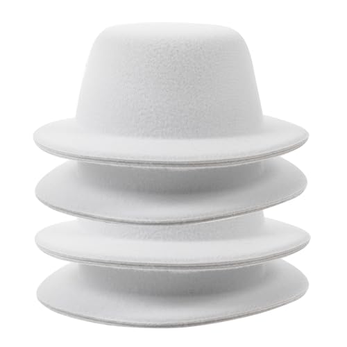 BESPORTBLE 4 Stück Teiliges Mini Zylinderhüte aus Kleine Schneemann Hüte für Puppen Dekorative Bastel Accessoires Langlebig und Formstabil für DIY Weihnachtsdeko von BESPORTBLE