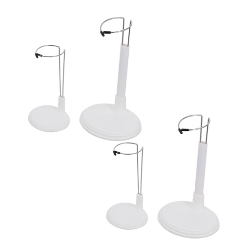 BESPORTBLE 4 Stück Teiliges Puppenständer Weiß Ausziehbarer Figurinenhalter aus Höhenverstellbar Stabiler Doll Display Stand für Puppen und Plüschfiguren von BESPORTBLE