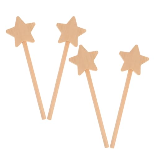 BESPORTBLE 4 Stück Unbemalte Holz Feenstäbe Sternform zum Basteln Zauberstab Diy zum Bemalen Partydeko Vielseitige Holzstäbe für Kreative Rollenspiele BESPORTBLE 4 Stück Unbemalte Holz Feenstäbe Sternform zum Basteln Zauberstab Diy zum Bemalen Partydeko Vielseitige Holzstäbe für Kreative Rollenspiele von BESPORTBLE