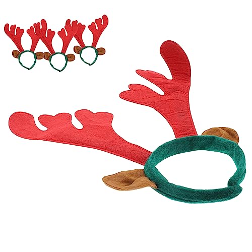 BESPORTBLE 4 Stück Weihnachts Haarreif mit Weichen Rentier Geweihen Leichter Bequemer Kopfschmuck für Party Karneval und Festliche Dekoration Vielseitig Einsetzbar für Damen BESPORTBLE 4 Stück Weihnachts Haarreif mit Weichen Rentier Geweihen Leichter Bequemer Kopfschmuck für Party Karneval und Festliche Dekoration Vielseitig Einsetzbar für Damen von BESPORTBLE
