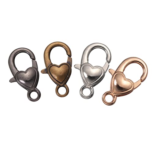 BESPORTBLE 40 Stück Herz Karabinerverschlüsse Für Halsketten Und Armbänder – Schmuckverschluss in Herzform - Ideal Für DIY-Projekte Basteln Und Kreative Schmuckherstellung BESPORTBLE 40 Stück Herz Karabinerverschlüsse Für Halsketten Und Armbänder – Schmuckverschluss in Herzform - Ideal Für DIY-Projekte Basteln Und Kreative Schmuckherstellung von BESPORTBLE
