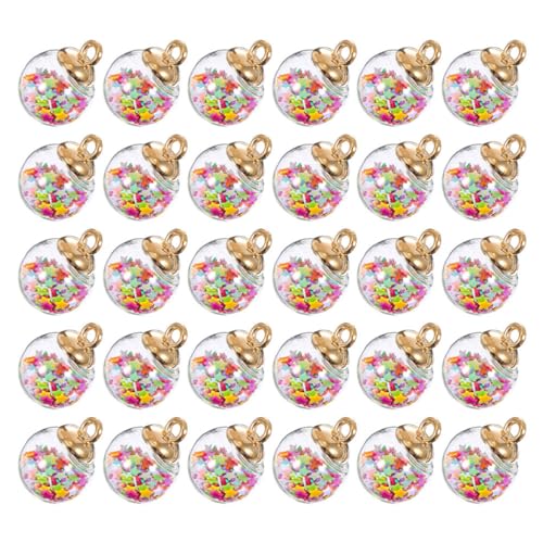 BESPORTBLE 40 Stück Mini Sternen Glitzer Kugeln Farbige Sequin Ball Charms für Diy Weihnachtsdekoration Anhänger für Schmuckherstellung und Bastelprojekte BESPORTBLE 40 Stück Mini Sternen Glitzer Kugeln Farbige Sequin Ball Charms für Diy Weihnachtsdekoration Anhänger für Schmuckherstellung und Bastelprojekte von BESPORTBLE