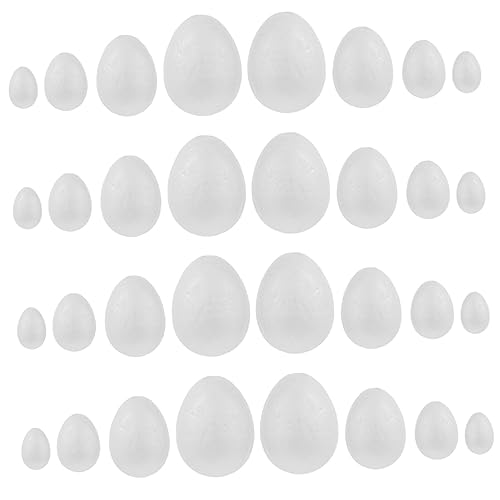BESPORTBLE 40Stücke Eier Für DIY Ostern Leere Eier Dekorieren Für Kreative Bastelprojekte Und Osterdekoration von BESPORTBLE