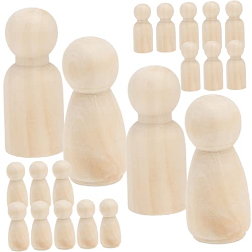 BESPORTBLE 48Stücke Unvollendete Holzfiguren für DIY Peg Dolls Kreative Holzpuppen zum Basteln für Spielzimmer Dekoration und Pädagogische Spielzeuge BESPORTBLE 48Stücke Unvollendete Holzfiguren für DIY Peg Dolls Kreative Holzpuppen zum Basteln für Spielzimmer Dekoration und Pädagogische Spielzeuge von BESPORTBLE