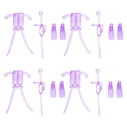 BESPORTBLE 4Sätze Teiliges Puppen Tauchset Mini Tauchausrüstung Mit Sauerstoffflasche Und Taucherbrille Für Puppen Fördert Die Fantasie Und Feinmotorik Von Kindern von BESPORTBLE