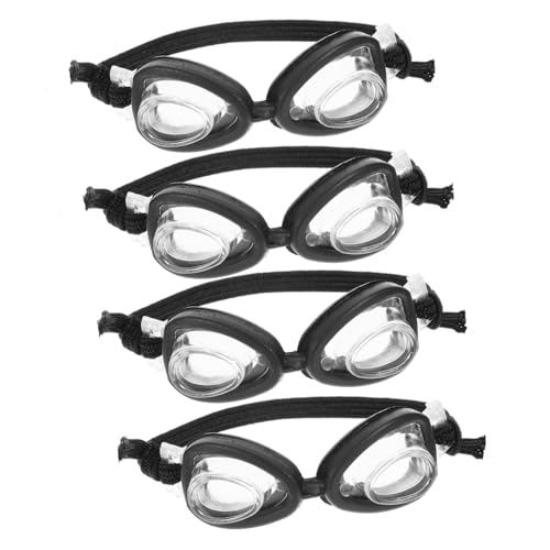 BESPORTBLE 4Stücke Brillen Für Puppen Puppenkostüm Zubehör Kleine Brille Für Puppen Design DIY Puppen Brillen Requisite Für Puppenanzüge von BESPORTBLE