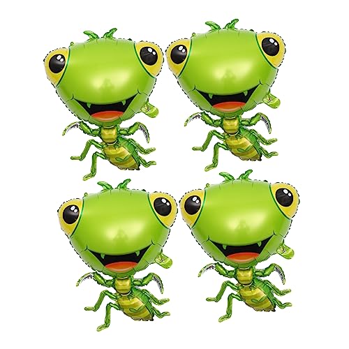 BESPORTBLE 4Stücke Kreative Folienballons Tierform Aufblasbare Aluminiumfolie Mantis Ballons Für Kindergeburtstag Und Partydekoration Luftballons Für Tiere Und Insekten von BESPORTBLE