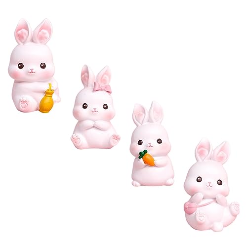 BESPORTBLE 4Stücke Niedliche Kaninchen Figuren Kreative Kuchenverzierung aus Hochwertigem Harz für Kindergeburtstagsfeiern Süße Dekoration für Tische und Regale BESPORTBLE 4Stücke Niedliche Kaninchen Figuren Kreative Kuchenverzierung aus Hochwertigem Harz für Kindergeburtstagsfeiern Süße Dekoration für Tische und Regale von BESPORTBLE