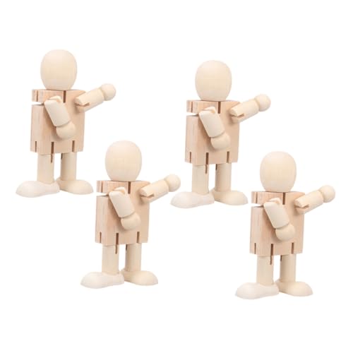 BESPORTBLE 4Stücke Selbstgemacht Holz Roboter Spielzeug Unfertige Holzfiguren Bastelsets für Kinder Malroboter Puppen Kreatives Handwerk für Dekoration BESPORTBLE 4Stücke Selbstgemacht Holz Roboter Spielzeug Unfertige Holzfiguren Bastelsets für Kinder Malroboter Puppen Kreatives Handwerk für Dekoration von BESPORTBLE