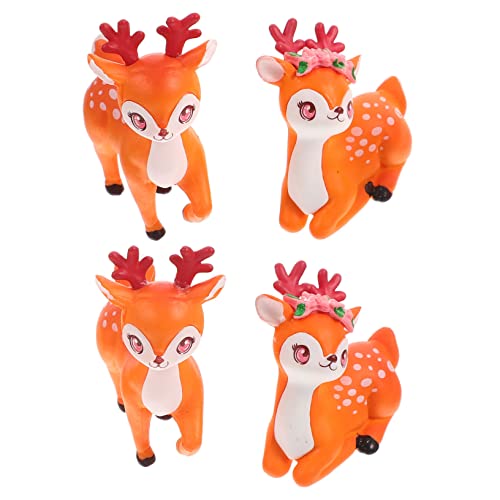 BESPORTBLE 4Stücke Süße Hirschfiguren Cartoon Hirsch Dekoration Für Zuhause Kreative Tischdeko Niedliche DIY Figuren Für Blumentöpfe Und Kuchendekoration BESPORTBLE 4Stücke Süße Hirschfiguren Cartoon Hirsch Dekoration Für Zuhause Kreative Tischdeko Niedliche DIY Figuren Für Blumentöpfe Und Kuchendekoration von BESPORTBLE