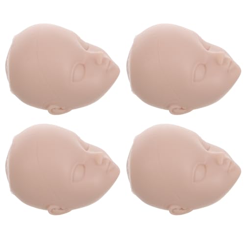 BESPORTBLE 4Stücke Wimpern Übungskopf Puppenkopf Für Makeup Übungen Bastelbedarf Für Wimpernverlängerung Mannequin Kopf Für Puppenteile Und Kosmetik Für Kreative Projekte von BESPORTBLE