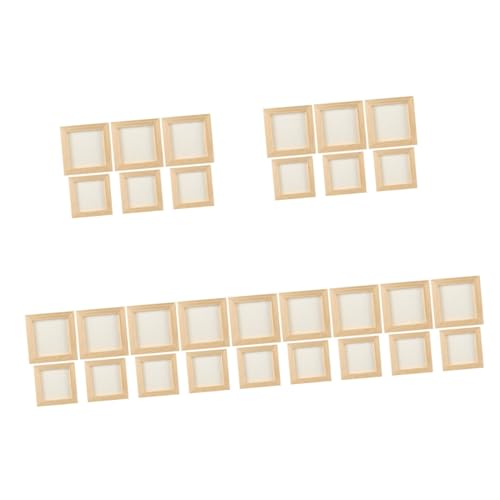 BESPORTBLE 5 Sätze Diy Holz Bilderrahmen Pack Unlackierte Quadratische Bastelrahmen Aus Holz Für Kreative Projekte Und Handgemachte Dekoration 6 Stück * 5 von BESPORTBLE