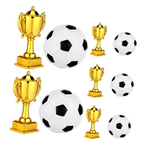BESPORTBLE 5 Sätze Fußball Tortenaufleger Mini Gold Pokal Trophäen aus Kunststoff Fußball Deko für Kindergeburtstag Sportparty Tischdeko Fußballfans BESPORTBLE 5 Sätze Fußball Tortenaufleger Mini Gold Pokal Trophäen aus Kunststoff Fußball Deko für Kindergeburtstag Sportparty Tischdeko Fußballfans von BESPORTBLE