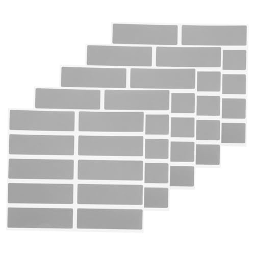 BESPORTBLE 5 Sätze Kleine Rechteckige Scratch Off Sticker Selbstklebend Silberne Rubbelfläche Einfach Anzubringen für Diy Belohnungen Rubbelcodes Vielseitig für und Eventkarten von BESPORTBLE