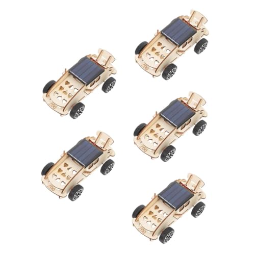 BESPORTBLE 5 Sätze Solar Holzbausatz Wissenschaftsset Solarauto DIY Experimentierspielzeug für Jungen Mädchen Lernspielzeug Unabhängiges Geburtstagsgeschenk von BESPORTBLE