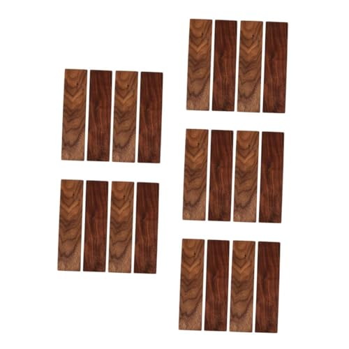 BESPORTBLE 5 Sätze Walnuss Holzplanken Diy Bastelholz Unbearbeitetes Für Schnitz Und Gravurprojekte Stabil Und Vielseitig Einsetzbar Für Kreative Holzarbeiten 4 Stücke * 5 von BESPORTBLE