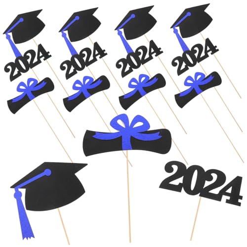 BESPORTBLE 5 Satz Graduation Party Tischdeko Teiliges mit Vasen Dekorationen für Abschlussfeier Tischaufsätze und Foto Requisiten Schwarz Blau BESPORTBLE 5 Satz Graduation Party Tischdeko Teiliges mit Vasen Dekorationen für Abschlussfeier Tischaufsätze und Foto Requisiten Schwarz Blau von BESPORTBLE