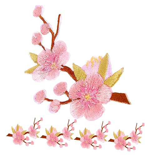 BESPORTBLE 5 Stück Aufnäher Pflaumenblüte Bügelpatches Applikationen zur Dekoration von Kleidung für Kreative DIY Projekte Gestaltungen BESPORTBLE 5 Stück Aufnäher Pflaumenblüte Bügelpatches Applikationen zur Dekoration von Kleidung für Kreative DIY Projekte Gestaltungen von BESPORTBLE