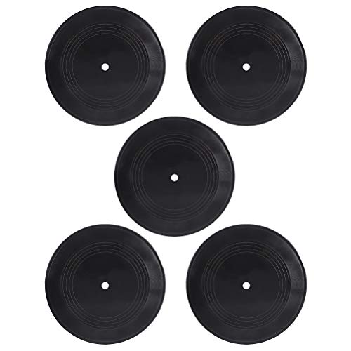 BESPORTBLE 5 Stück Blanko-Vinyl-Schallplatten Indie Ästhetische Raumdekoration Wanddeko Schallplatten Dekoration von BESPORTBLE