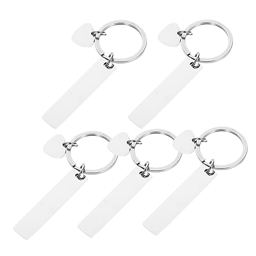 BESPORTBLE 5 Stück Diy Gravur Schlüsselanhänger Blanko Schlüsselanhänger für Bastelarbeiten Gravierbare Metallanhänger für Schlüssel Etiketten Anhänger Schmuckgestaltung BESPORTBLE 5 Stück Diy Gravur Schlüsselanhänger Blanko Schlüsselanhänger für Bastelarbeiten Gravierbare Metallanhänger für Schlüssel Etiketten Anhänger Schmuckgestaltung von BESPORTBLE