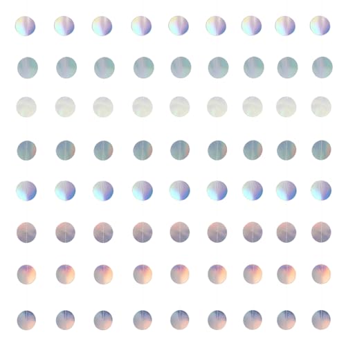 BESPORTBLE 5 Stück Iridescent Kreis Dots Girlanden Dekorationen für Geburtstagspartys Teiliges Lange Papier Girlanden Wiederverwendbare Hängedekoration für Hochzeiten und Feiern von BESPORTBLE