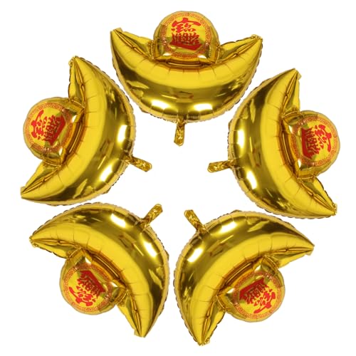 BESPORTBLE 5 Stück Luftballons Neujahrsdeko Aluminium Folienballons für Partys Kreative Foto Requisiten Partydekoration für Geburtstagsfeiern und Silvester BESPORTBLE 5 Stück Luftballons Neujahrsdeko Aluminium Folienballons für Partys Kreative Foto Requisiten Partydekoration für Geburtstagsfeiern und Silvester von BESPORTBLE
