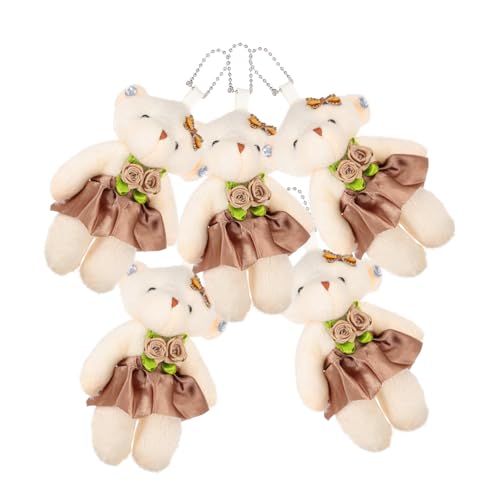 BESPORTBLE 5 Stück Mini Plüschbären mit Aufhängung Leichte und Weiche Kleine Vielseitige Deko für Hochzeit Geburtstag Valentinstag Tragbare für Schlüssel Tasche Zuhause BESPORTBLE 5 Stück Mini Plüschbären mit Aufhängung Leichte und Weiche Kleine Vielseitige Deko für Hochzeit Geburtstag Valentinstag Tragbare für Schlüssel Tasche Zuhause von BESPORTBLE