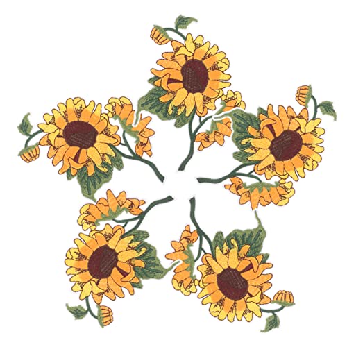 BESPORTBLE 5 Stück Sonnenblumen Bügel Patches Gestickte Aufnäher für Rucksäcke Jeans Kleidung Dekorative Patches für Erwachsene BESPORTBLE 5 Stück Sonnenblumen Bügel Patches Gestickte Aufnäher für Rucksäcke Jeans Kleidung Dekorative Patches für Erwachsene von BESPORTBLE