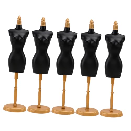BESPORTBLE 5 Stück Teiliges Abnehmbare Puppenkleiderbügel Puppenständer aus Umweltfreundlichem Material für Puppenkleider Display und DIY Puppenhaus Zubehör von BESPORTBLE