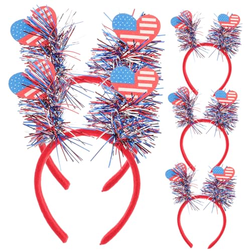 BESPORTBLE 5 Stück Teiliges Of July Haarband mit Patriotischem Rote Weiße Blaue Sterne für Unabhängigkeitstag Veteranenfeier Politische Kundgebungen und Amerikanische Themenpartys BESPORTBLE 5 Stück Teiliges Of July Haarband mit Patriotischem Rote Weiße Blaue Sterne für Unabhängigkeitstag Veteranenfeier Politische Kundgebungen und Amerikanische Themenpartys von BESPORTBLE