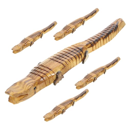 BESPORTBLE 5 Stück Teiliges Realistisches Holzspielzeug Krokodil Naturgetreue Holzfiguren DIY Lernspielzeug Robuste Holzdekoration für Zuhause und Schreibtisch BESPORTBLE 5 Stück Teiliges Realistisches Holzspielzeug Krokodil Naturgetreue Holzfiguren DIY Lernspielzeug Robuste Holzdekoration für Zuhause und Schreibtisch von BESPORTBLE
