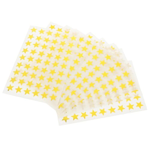 BESPORTBLE 50 Blatt Bunte Sternaufkleber DIY Scrapbooking Aufkleber Selbstklebend Langlebig Vielseitig Dekorative Sterne Sticker für Kalender Tagebuch von BESPORTBLE