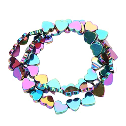 BESPORTBLE 50 Stück Herzperlen Für Bettelarmbänder – Elastische Perlen Zur Schmuckherstellung - Perfekte Charm-Perlen Für Kreative Armbänder Ideal Zum Stapeln Und Gestalten Von Individuellem von BESPORTBLE