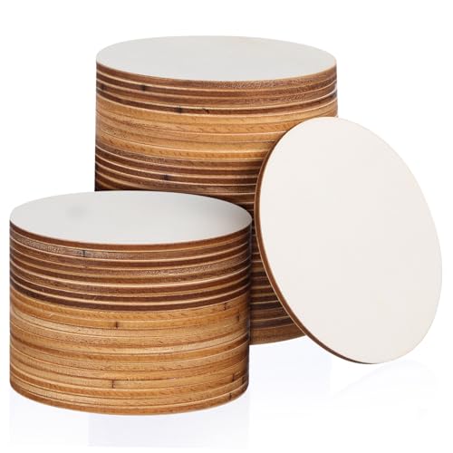 BESPORTBLE 50 Stück Runde Holzscheiben Naturholz zum Basteln Unbehandelte Holzscheiben für Untersetzer Wanddeko Diy zum Bemalen Gravieren und Schnitzen BESPORTBLE 50 Stück Runde Holzscheiben Naturholz zum Basteln Unbehandelte Holzscheiben für Untersetzer Wanddeko Diy zum Bemalen Gravieren und Schnitzen von BESPORTBLE