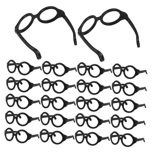 BESPORTBLE 50 Stück Runde Puppenbrillen aus Kunststoff DIY Eyewear Zubehör für Puppenkostüme Dekorative Schwarze Brillen für Puppen zum Anziehen und Basteln BESPORTBLE 50 Stück Runde Puppenbrillen aus Kunststoff DIY Eyewear Zubehör für Puppenkostüme Dekorative Schwarze Brillen für Puppen zum Anziehen und Basteln von BESPORTBLE