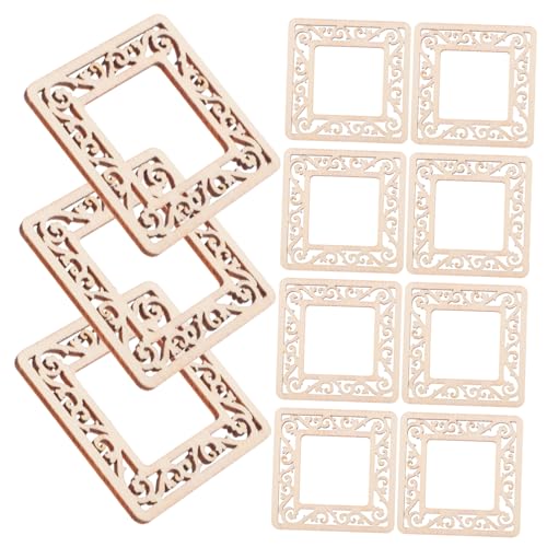 BESPORTBLE 50 Stück Unbehandelte Holzquadrate für Diy Bastelprojekte Holzrahmen Handwerksmaterialien Natürliches Holz für Malerei und Kreative Dekoration BESPORTBLE 50 Stück Unbehandelte Holzquadrate für Diy Bastelprojekte Holzrahmen Handwerksmaterialien Natürliches Holz für Malerei und Kreative Dekoration von BESPORTBLE