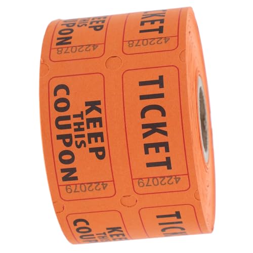 BESPORTBLE 500 Stück Doppelte Raffle Tickets mit Fortlaufender Nummerierung für Veranstaltungen Partys Spendenaktionen Konzerte und Festivals Orange Perforiert Leicht Abreißbar Kompakt und BESPORTBLE 500 Stück Doppelte Raffle Tickets mit Fortlaufender Nummerierung für Veranstaltungen Partys Spendenaktionen Konzerte und Festivals Orange Perforiert Leicht Abreißbar Kompakt und von BESPORTBLE