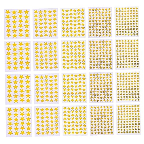 BESPORTBLE 50Blätter Selbstklebende Sternaufkleber für Belohnungssticker für Schule Bastelprojekte und Dekoration Klebeetiketten für Lehrer und Eltern BESPORTBLE 50Blätter Selbstklebende Sternaufkleber für Belohnungssticker für Schule Bastelprojekte und Dekoration Klebeetiketten für Lehrer und Eltern von BESPORTBLE