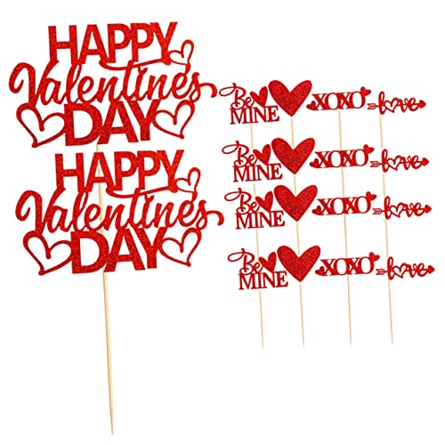 BESPORTBLE 50Stücke Valentinstag Kuchendekoration Herzförmige Cake Picks Für Hochzeiten Und Partys Valentinstagskuchen Und Zufällige Designs Und Glitzer BESPORTBLE 50Stücke Valentinstag Kuchendekoration Herzförmige Cake Picks Für Hochzeiten Und Partys Valentinstagskuchen Und Zufällige Designs Und Glitzer von BESPORTBLE