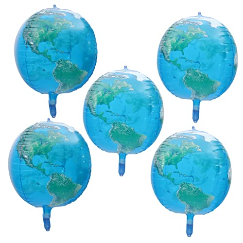BESPORTBLE 5Stücke Erdkugel Luftballons Aluminiumfolie Transparente Weltballons für Geburtstagsfeiern und Themenpartys Langlebig für Erwachsene BESPORTBLE 5Stücke Erdkugel Luftballons Aluminiumfolie Transparente Weltballons für Geburtstagsfeiern und Themenpartys Langlebig für Erwachsene von BESPORTBLE