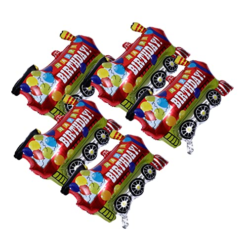 BESPORTBLE 5Stücke Fahrzeug Luftballons Aluminiumfolie Dekoration Für Kindergeburtstag Kreative Helium Und Luftfüllung Party Dekoration Für Unvergessliche Feiern von BESPORTBLE