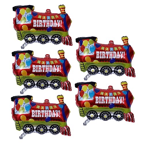 BESPORTBLE 5Stücke Fahrzeugballons Teiliges Folienballons Für Kindergeburtstag Party Deko Luftballons Fahrzeugform Schulklassenzimmer Und Feiern von BESPORTBLE