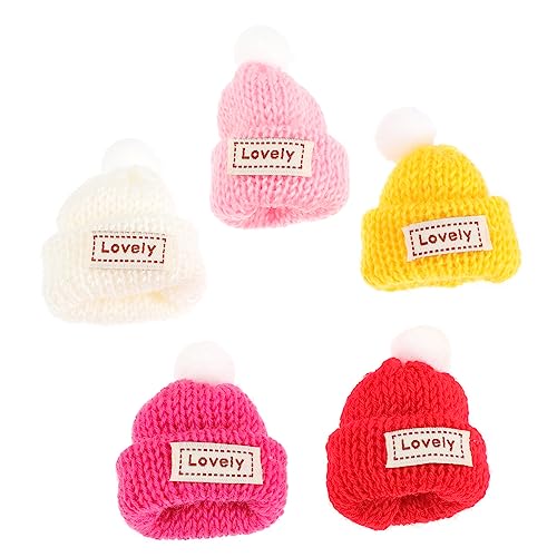 BESPORTBLE 5Stücke Mini Weihnachtsmützen Strick Hüte Und Puppenhüte Für DIY Bastelprojekte Und Weihnachtsbaum Dekoration BESPORTBLE 5Stücke Mini Weihnachtsmützen Strick Hüte Und Puppenhüte Für DIY Bastelprojekte Und Weihnachtsbaum Dekoration von BESPORTBLE