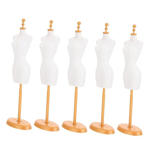 BESPORTBLE 5Stücke Puppenständer Für DIY Zubehör Mannequin Modellständer Für Puppen Kleidung Display Halter Für Puppenkleider Und Accessoires von BESPORTBLE