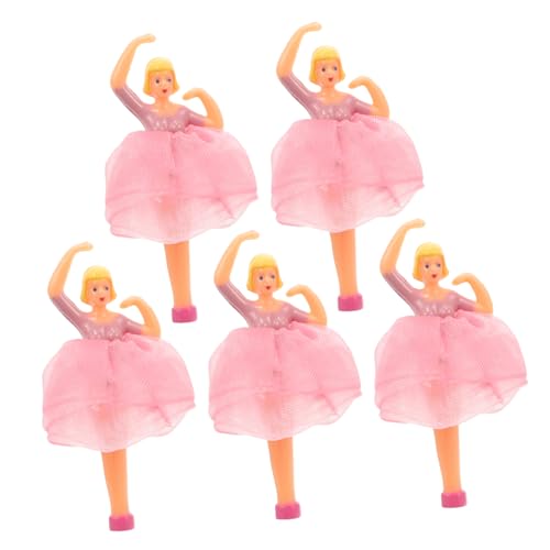 BESPORTBLE 5Stücke Teiliges Ballettpuppen Zubehörset für Spieluhren Prinzessinnenfiguren mit Tanzenden Mädchen Pinken Kleidern für Bezaubernde Musikbox Dekoration von BESPORTBLE