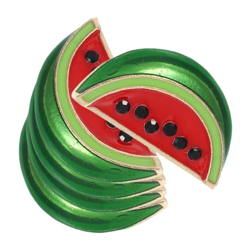 BESPORTBLE 5Stücke Wassermelonen Anstecknadel Niedliche Legierungsbrosche Mit Wassermelonen Kleidung Schals Und Accessoires Für Frauen Und Männer von BESPORTBLE