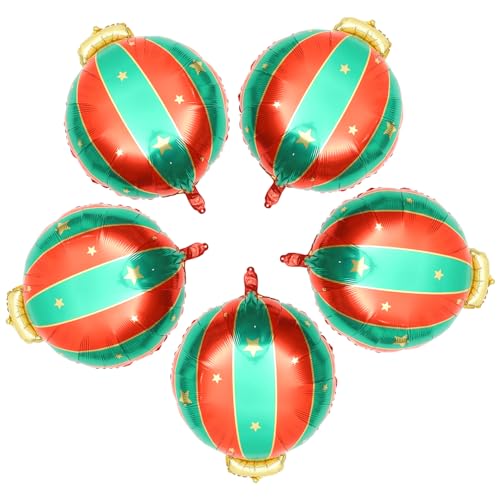BESPORTBLE 5Stücke Weihnachts Luftballons aus Aluminiumfolie Festliches Weihnachtsdekor Partydekoration für Weihnachtsfeiern Langlebige und Vielseitige Folienballons BESPORTBLE 5Stücke Weihnachts Luftballons aus Aluminiumfolie Festliches Weihnachtsdekor Partydekoration für Weihnachtsfeiern Langlebige und Vielseitige Folienballons von BESPORTBLE
