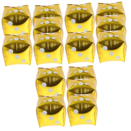 BESPORTBLE 5er Set Aufblasbare Jumbo-Würfel Aus Aluminium – Riesige 18 x 18 x 18 Cm Würfel Für Poolpartys - Mottopartys Und Als Gastgeschenk – Glänzendes Gold Design Für BESPORTBLE 5er Set Aufblasbare Jumbo-Würfel Aus Aluminium – Riesige 18 x 18 x 18 Cm Würfel Für Poolpartys - Mottopartys Und Als Gastgeschenk – Glänzendes Gold Design Für von BESPORTBLE