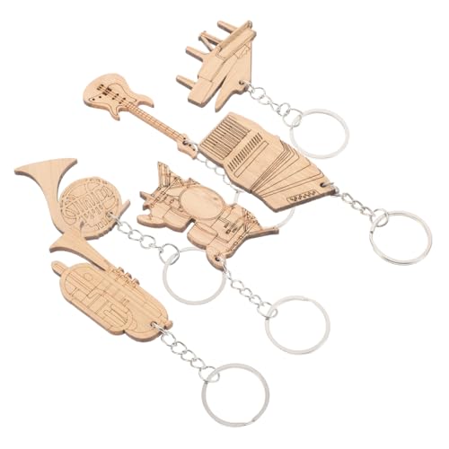 BESPORTBLE 6 Pcs Creative Keychain -anhänger Für Musikliebhaber Süße Gitarren -rucksack -schlüsselring Dekorative Schlüsselbund Für Taschen Und Handtaschen Musikparty Gefälligkeiten von BESPORTBLE