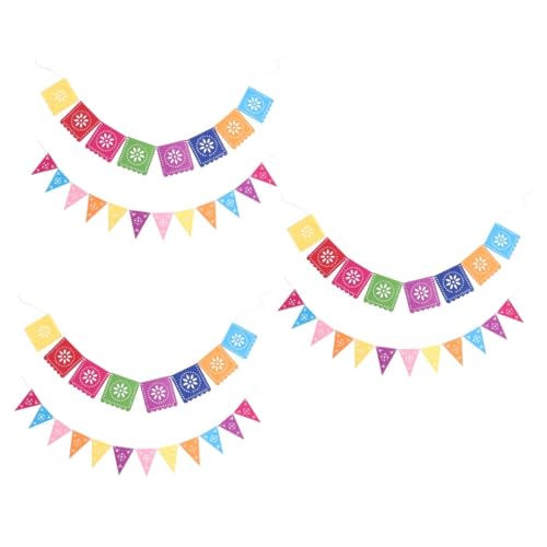 BESPORTBLE 6 Sätze Mexikanische Themenbanner aus Filz mit Pinata Dekoration für Partys Wiederverwendbare Hängende Girlanden für Fröhliche Feiern und Festliche Anlässe BESPORTBLE 6 Sätze Mexikanische Themenbanner aus Filz mit Pinata Dekoration für Partys Wiederverwendbare Hängende Girlanden für Fröhliche Feiern und Festliche Anlässe von BESPORTBLE